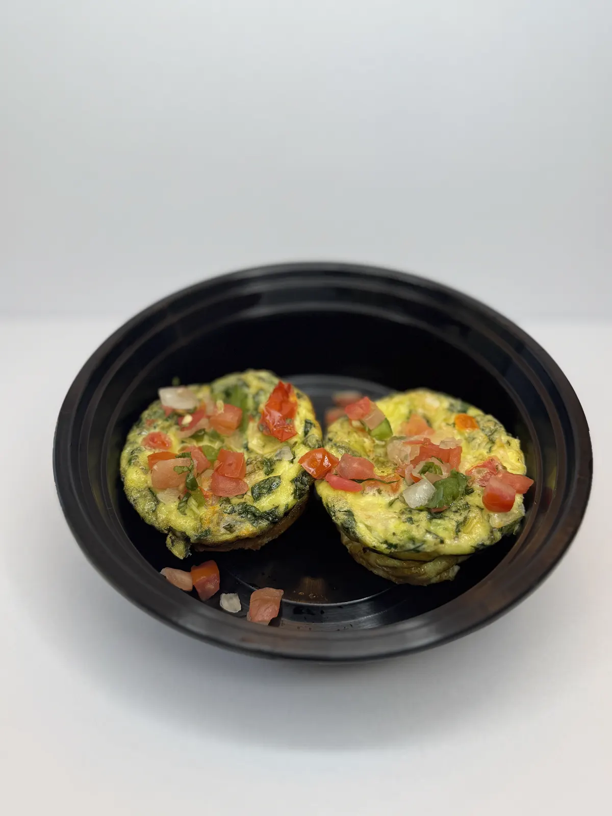 Fresh egg breakfast with vegetables